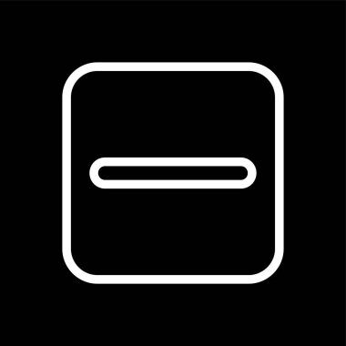 Substraction simgesi, vektör illüstrasyonu basit tasarım