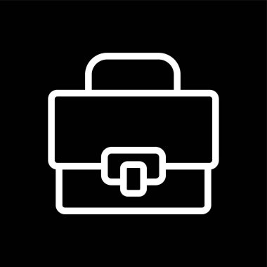 evrak çantası simgesi, vektör illüstrasyonu basit tasarım