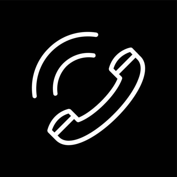 иконка телефонного звонка, векторная иллюстрация