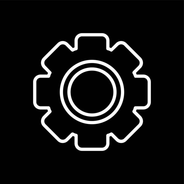 Setting  icon, vector illustration simple design