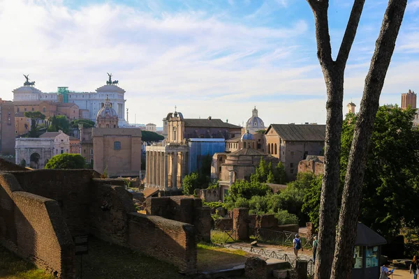 Ruins of Roman Forum in Rome, Italy. — Stock Photo, Image