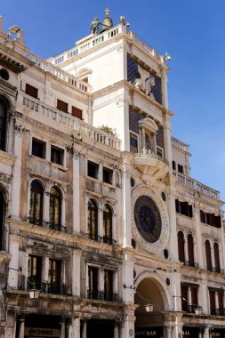 Venetsian st Marks clocktower Venedik, İtalya.