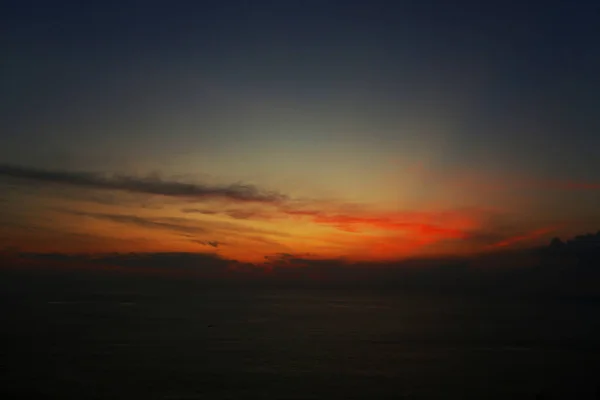 Amazing sunset on blue dark sky. — Stock Photo, Image