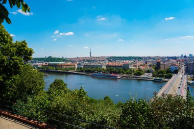 Prag, Çek Cumhuriyeti, Nehri Vltava görünümünü.