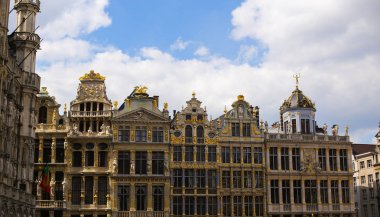 Brüksel, Belçika Merkez squre olarak güzel Grand Place.