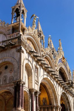 Şaşırtıcı dış Saint Mark bazilika Venedik, İtalya.