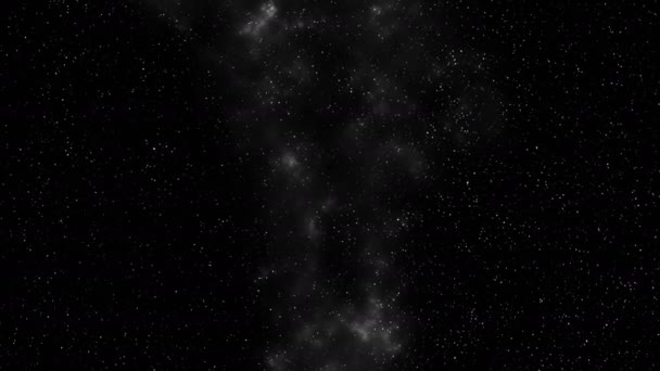 Stars nebula time lapse loop background 3d render — Stock Video