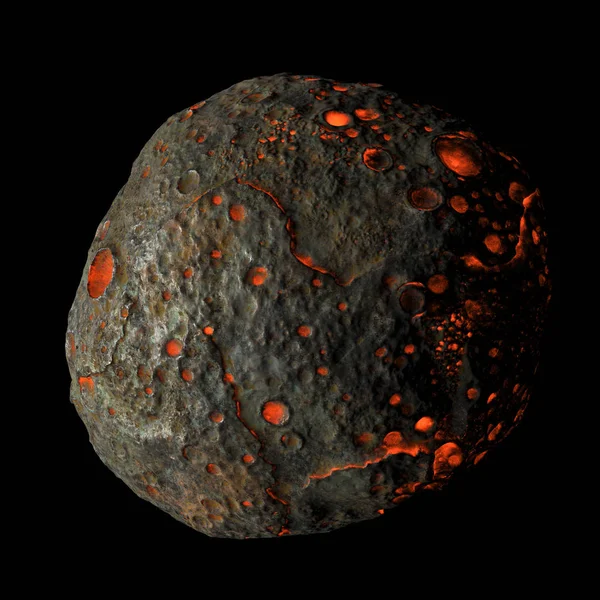 Psyche Asteroide Caldo Rendering — Foto Stock