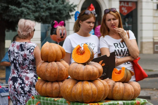 Осінню їжу ярмарок в Ужгороді — стокове фото