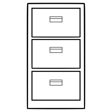 kabine illüstrasyon el çizimi taslak vektörü