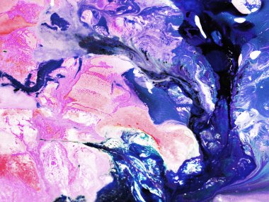 Mürekkep doku el boyalı. yaratıcı soyut boyalı arka plan, yakın çekim parça el, tuval üzerine akrilik boya fırça, 