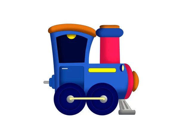    Parlak boyalı çocuk treni