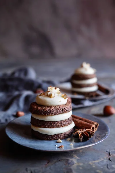Prăjituri Delicioase Turtă Dulce Umplute Mascarpone — Fotografie, imagine de stoc