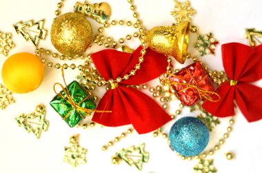 Noel dekorasyonu. Metin için boş alan