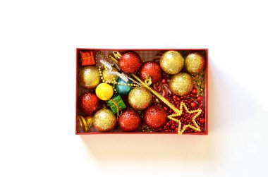 Noel dekorasyonu. Metin için boş alan