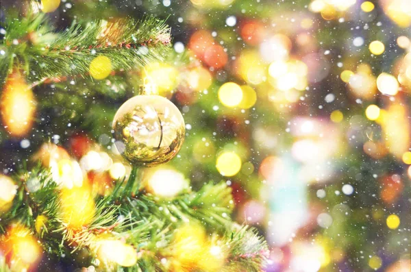 Christmas Tree Background Free Space Text — Stock Photo, Image