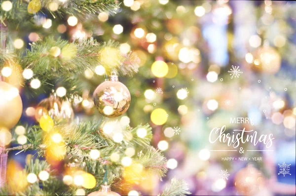 Feliz Natal Feliz Ano Novo Natal Árvore Fundo — Fotografia de Stock