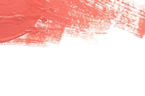 Pintar Textura Sobre Papel Coral Vivo Banner Con Color Del —  Fotos de Stock