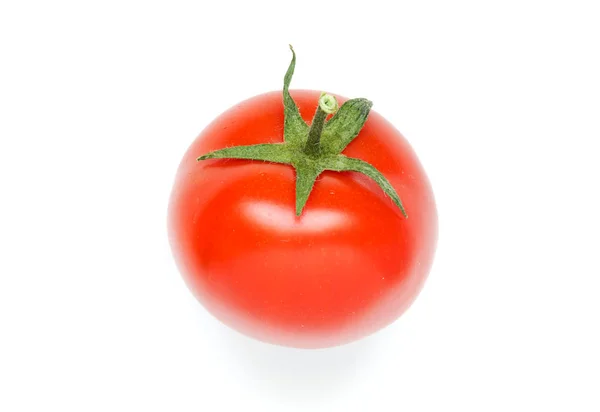 Leuchtend Rote Reife Tomaten Isoliert Auf Weißem Hintergrund Bild — Stockfoto