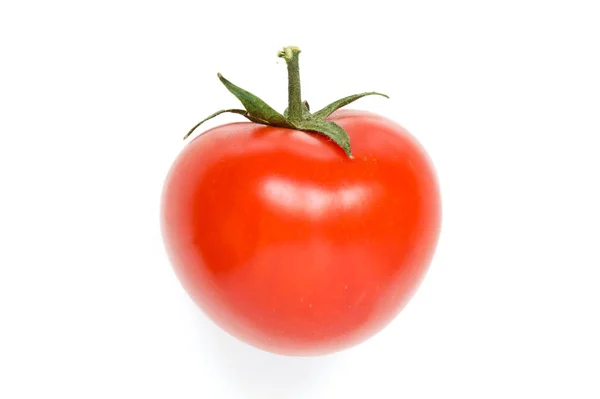 Bright Red Ripe Tomato Isolated White Background Image Stock Picture