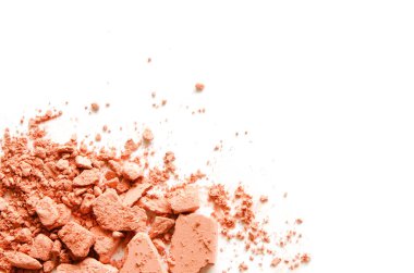 Mercan göz farı ve allık beyaz backgroun izole