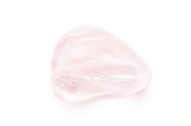 Beyaz arka planda izole edilmiş kozmetik krem dokusu. Deri bakımı konsepti. - Görüntü