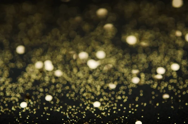 Brilha Dourada Sobre Fundo Preto Conceito Festivo Imagem — Fotografia de Stock