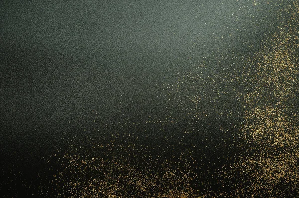 Золотые Искры Черном Фоне Праздничная Концепция Образ — стоковое фото