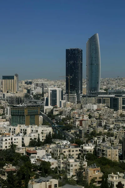 Het Nieuwe Centrum Van Amman Stad Abdali Gebied Hotels — Stockfoto