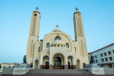 31 Ekim 2018 'de Sharm el Sheik' teki ilahi katedralin merdiveni.