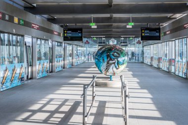 Kopenhag Havaalanı'nda metro istasyonu