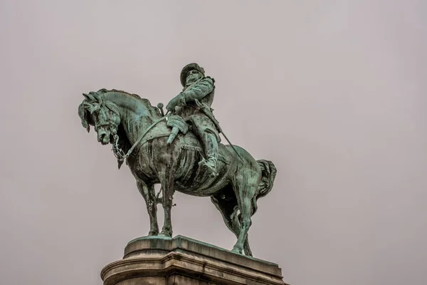 Statua del re svedese Karl X Gustav a Malmoe, Svezia — Foto Stock