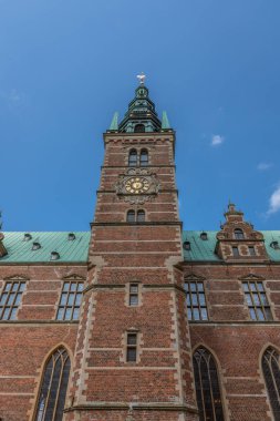 Hillerod Frederiksborg Kalesi saat kulesi, Danimarka
