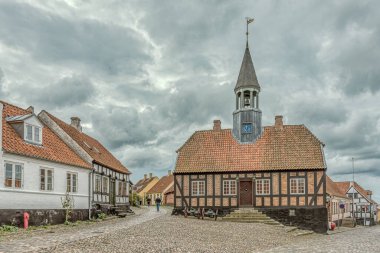 the old city hall built in 1789, Ebeltoft, Denmark, September 9, 2019