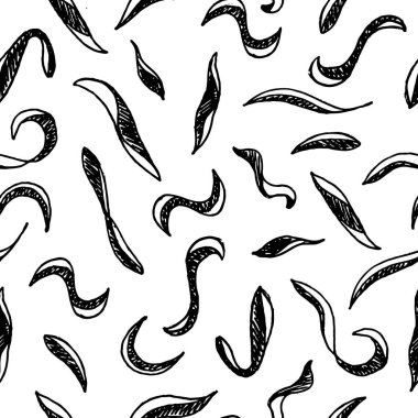 Soyut siyah çizgiler sorunsuz vektör arka plan