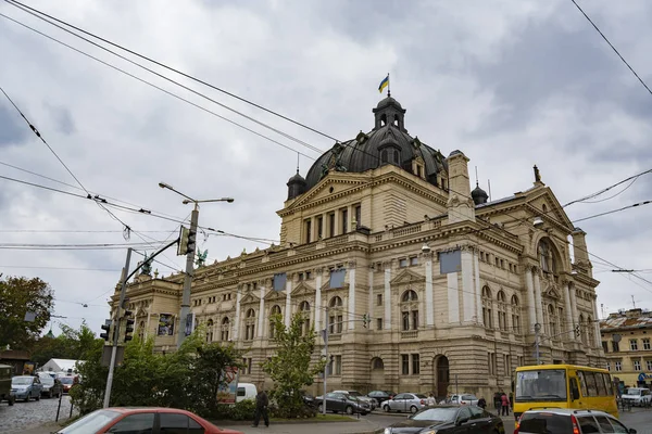 Lviv Ucraina Settembre 2016 Edificio Del Teatro Dell Opera Leopoli — Foto Stock