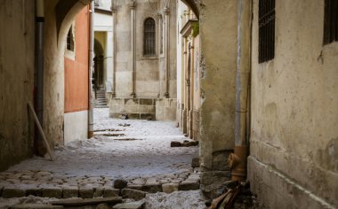 Şehrin eski sokakları