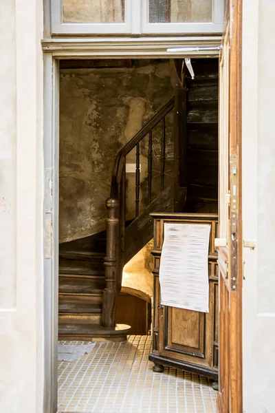 Entrance House Old Spiral Staircase — Stock Photo, Image