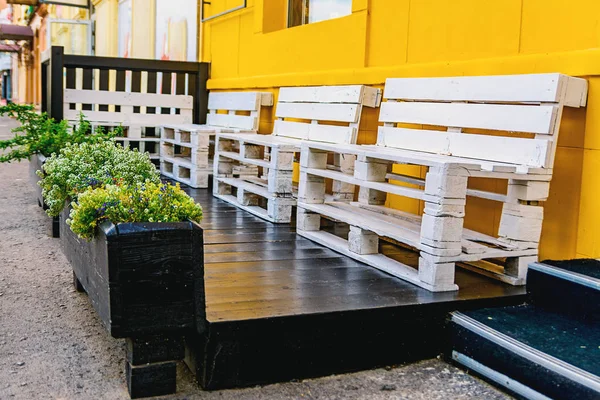 Street furniture from pallets