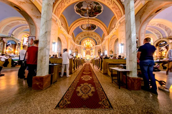 Uzhgorod Ucraina Settembre 2016 All Interno Della Chiesa San Giorgio — Foto Stock