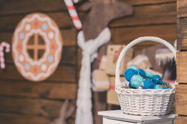 Noel arka planda kahverengi tonları