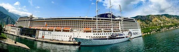 Kotor Montenegro Junio 2017 Gran Crucero Kotor Montenegro — Foto de Stock