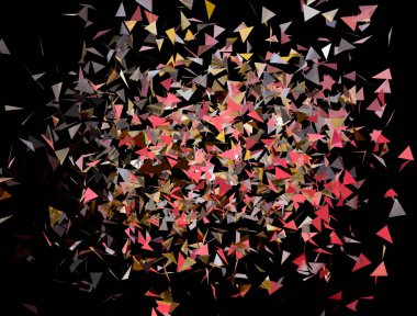 Renkli uçan üçgen bir akmak arka plan