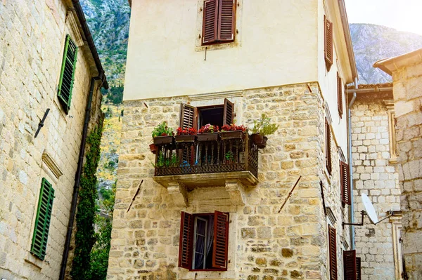 Balcony Old Building Tower — Stock Photo, Image