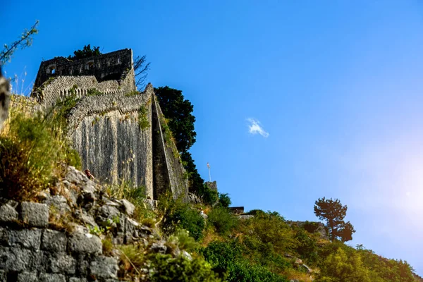 Фортеця Святого Івана Чорногорії Котор — стокове фото