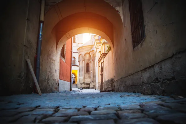 Entre Las Paredes Las Casas Ciudad Vieja — Foto de Stock