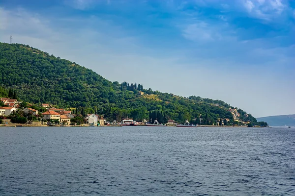 Bahía Boko Kotorska Vista Desde Mar — Foto de Stock