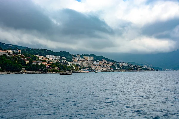 Herceg Novi Una Ciudad Montenegro Situada Orilla Bahía Kotor Mar — Foto de Stock