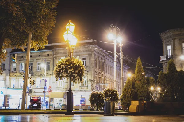 Evening city of Lviv