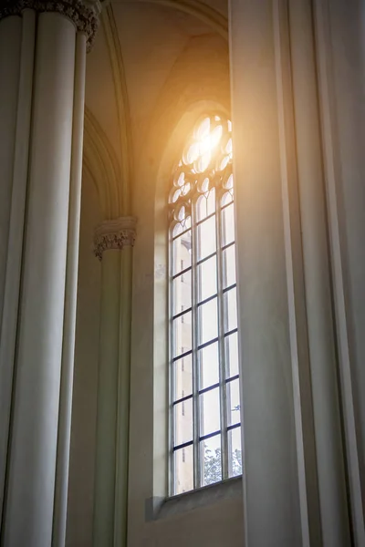 Large Gothic Window Columns — Stock Photo, Image